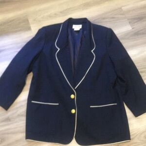 Alfred Dunner Blue Suit Jacket Size 18W